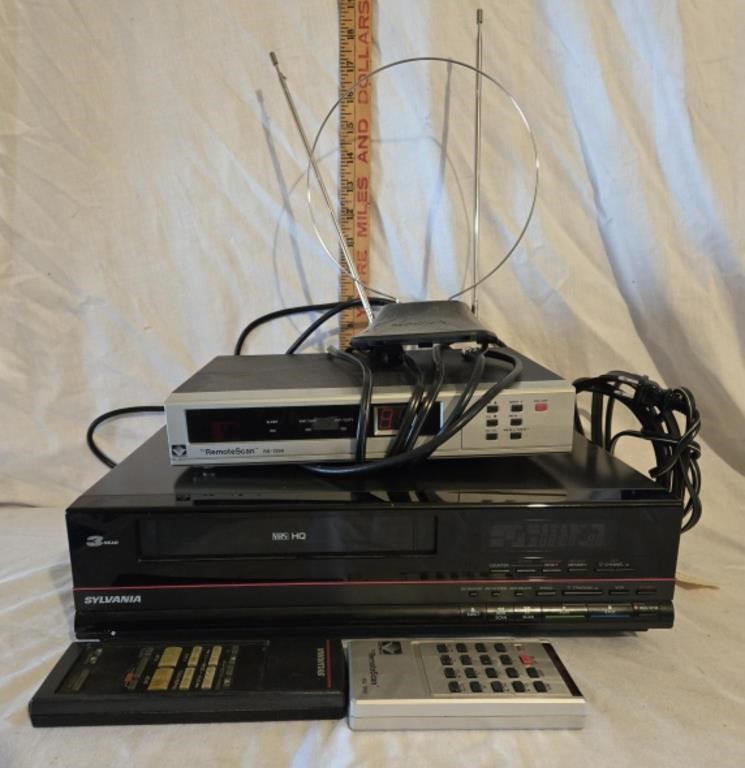 VHS Player, Tv Remote Scan & TV Antenna