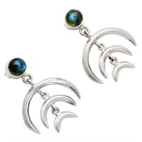 Sterling Silver Blue Labradorite Earrings