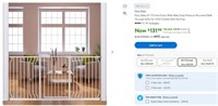 N5363 67-71.5 Inch Extra Wide Baby Gate White