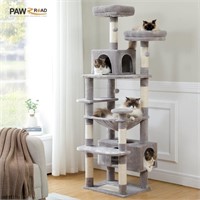 N5259 73Cat Tree for Large Cats Multi Level Gray