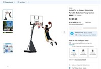 N5074  Inolait 54 In. Portable Basketball Hoop