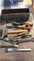 Assorted tools w box