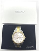 Mens Seiko Two Toned Watch * Lightly Scratched