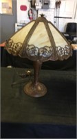 Vintage lamp with slate shade (shade has been