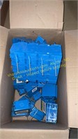 Box of Assorted Plastic Electrical Boxes