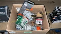 Box of Assorted Home Improvement & Hardware