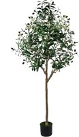 HaiSpring Tall Faux Olive Tree,5ft (60'') Realisti