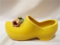 McCoy USA Planter Art Pottery Yellow Clog Shoe