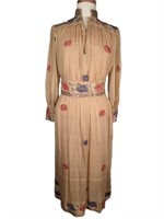Rasha Silk Embroidered Dress