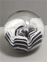 Large Art Glass Marble Paperweight