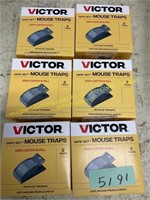 6ct.Victor safe-set mouse traps