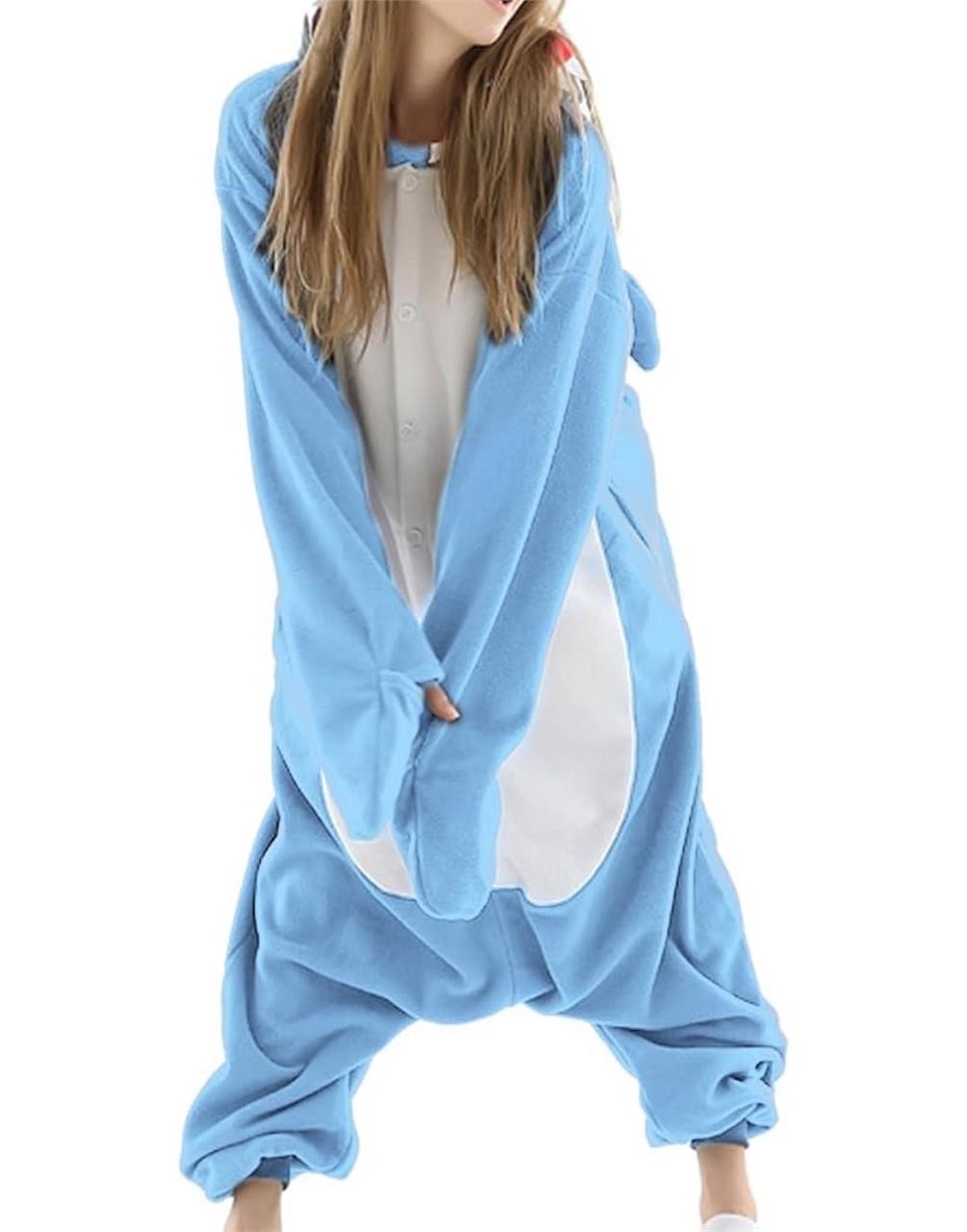 ($29) Adult Shark Pajamas Adult Cosplay,Small