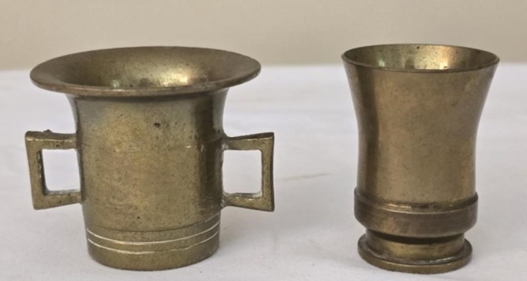 Lot of Two Awesome Trench Art Brass Shells