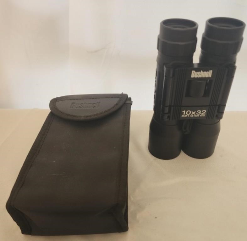 Pair of Bushnell binoculars and case