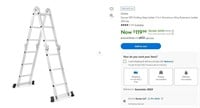N5359 12Ft Folding Step Ladder 7-in-1 330 Lbs