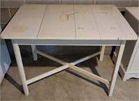 VTG. PAINTED WOOD DINING TABLE