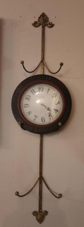 Brass Wall hanging & Clock