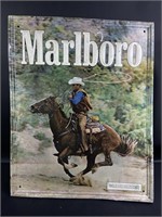 Marlboro Man Vintage Tin Advertising Sign