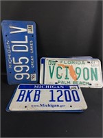 Vintage License Plates - Mostly Michigan