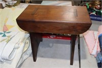EARLY WOOD FOOT STOOL