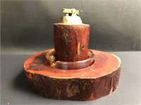 Vintage Stained Wood Smoking Set