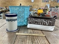 Polish Pottery Utensil Container & Other Stuff