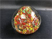 Art Glass Bubble Paperweight