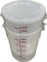 Cambro 22 Quart Bucket (20.8 L) With Lid
Pack Of