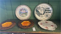 Vintage plates - variety - shelf lot