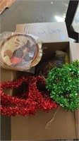 Assortment of holiday  decorations . Christmas