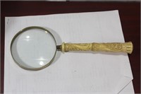 A Bone Handle Japanese Magnifying Glass