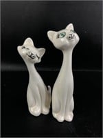 Vtg Ceramic Cat Figurines