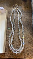 Aurora Bourealis beads 18 inch double strand