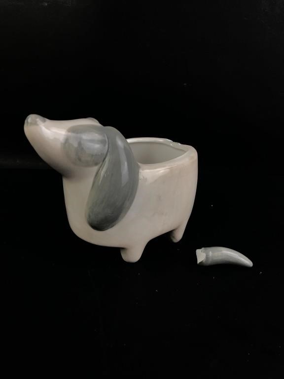 Ceramic Co-op Dog Planter