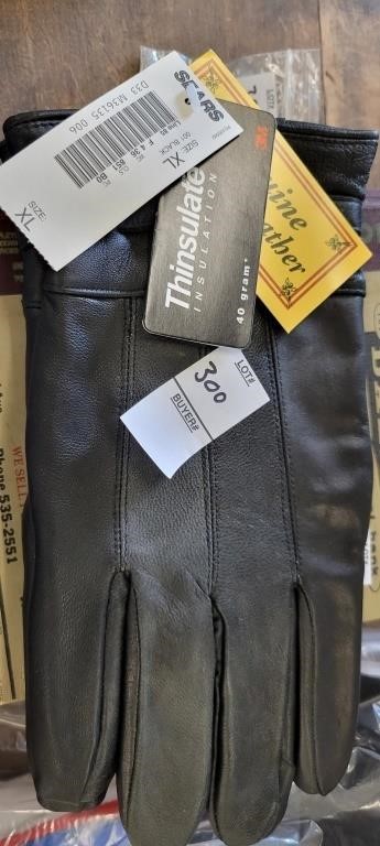 Genuine Italian Leather Men's XL Gloves