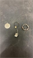 4 Pcs of Assorted Sterling Marked Jewelry .925