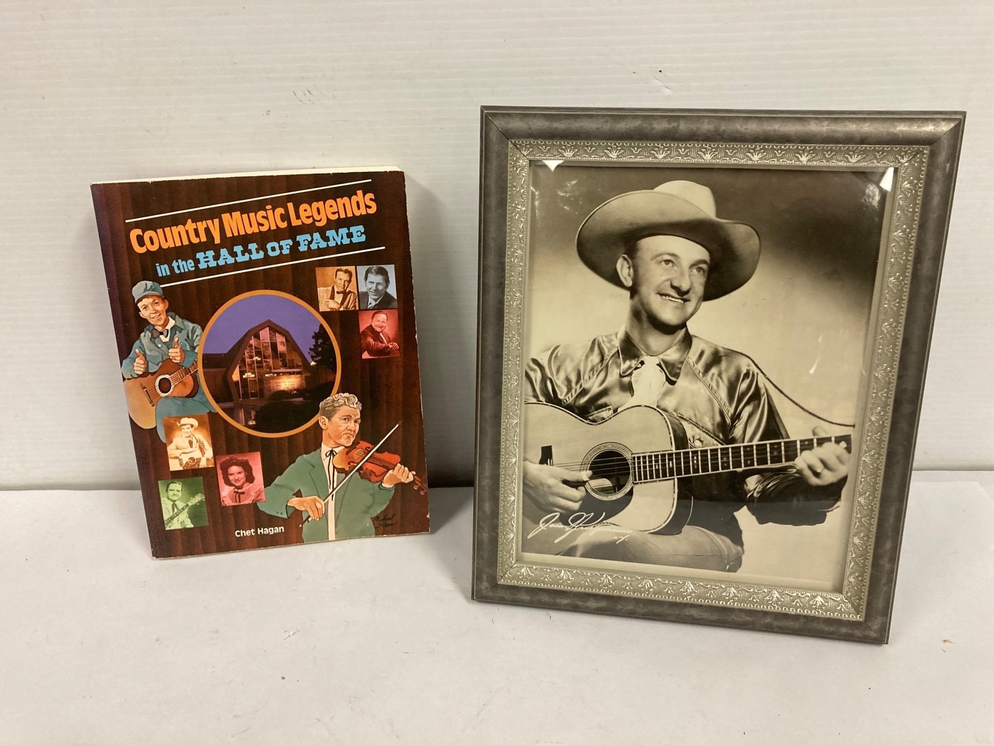 Autographed photo and Hall of Fame music legends