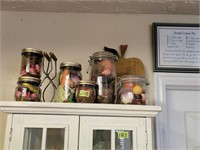 Decorative Filled Jars.