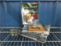 MAGAZINES pile of woodworking magazines shop