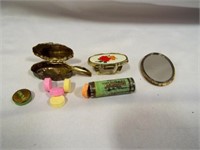 Finger Lipstick Mirror Vintage Tums Tin Small
