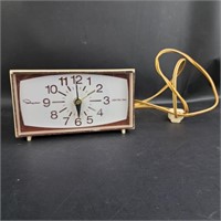 Vintage WORKING Ingram Alarm Clock w/Lighted Dial
