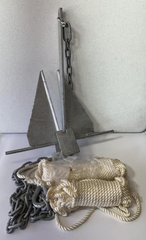 Overton's 9 lb Anchor with Chain and Rope