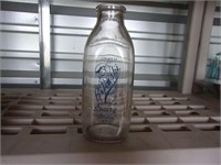 bilinski dairy milk bottle blue ink moravia ny