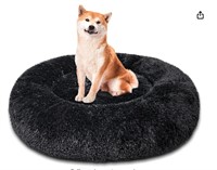 Donut Dog Bed for Medium Dogs, Fluffy Soft Cozy