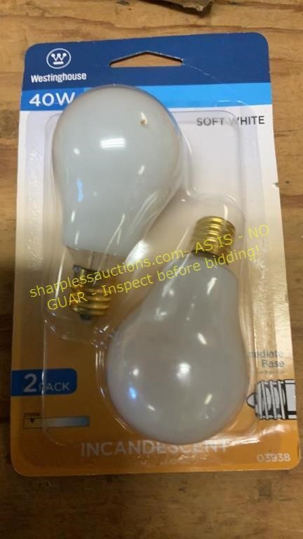 6pks 40w fan light bulbs