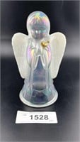 Fenton Glass Iridescent Clear Angel W/Opaque