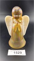 Fenton Golden Angel with Bird Carnival Glass
