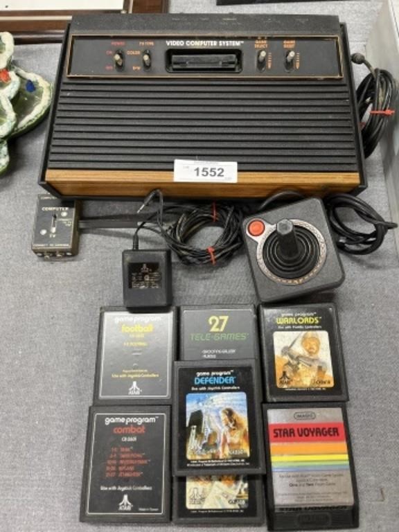 Atari video game console and seven games
