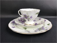 Hammersley & Co. Purple Floral Bone China Tea Cup