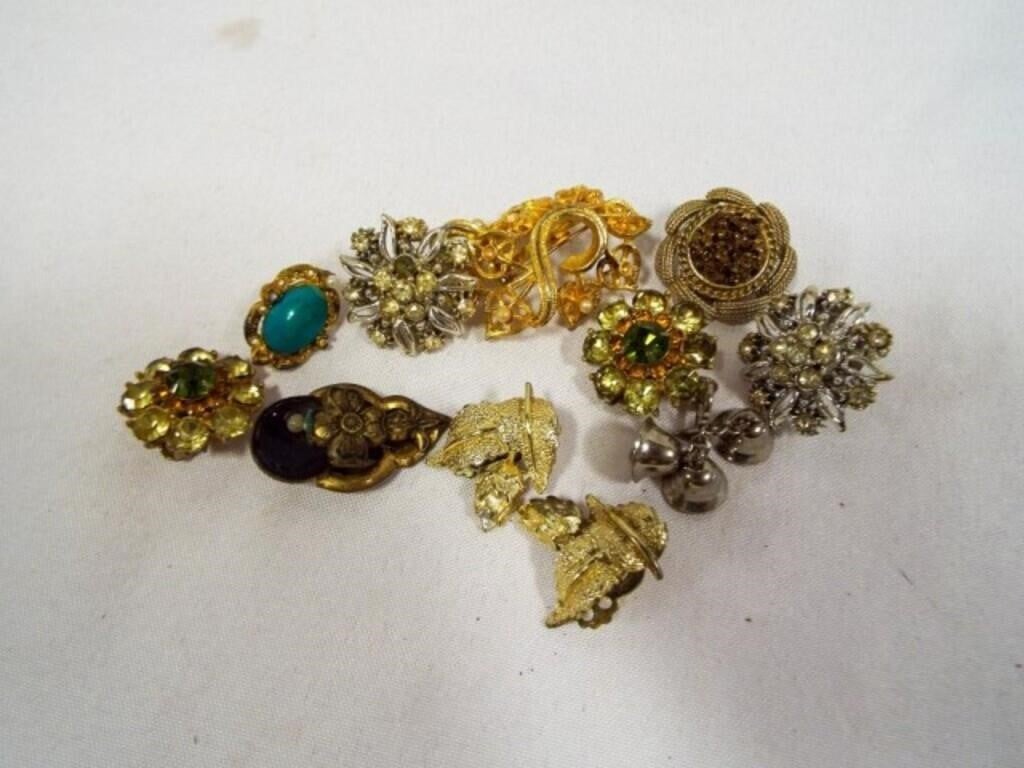 Vintage Clip-On Earrings Mixed Assortment